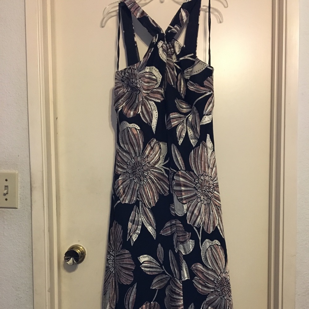 Black Flowered Dress